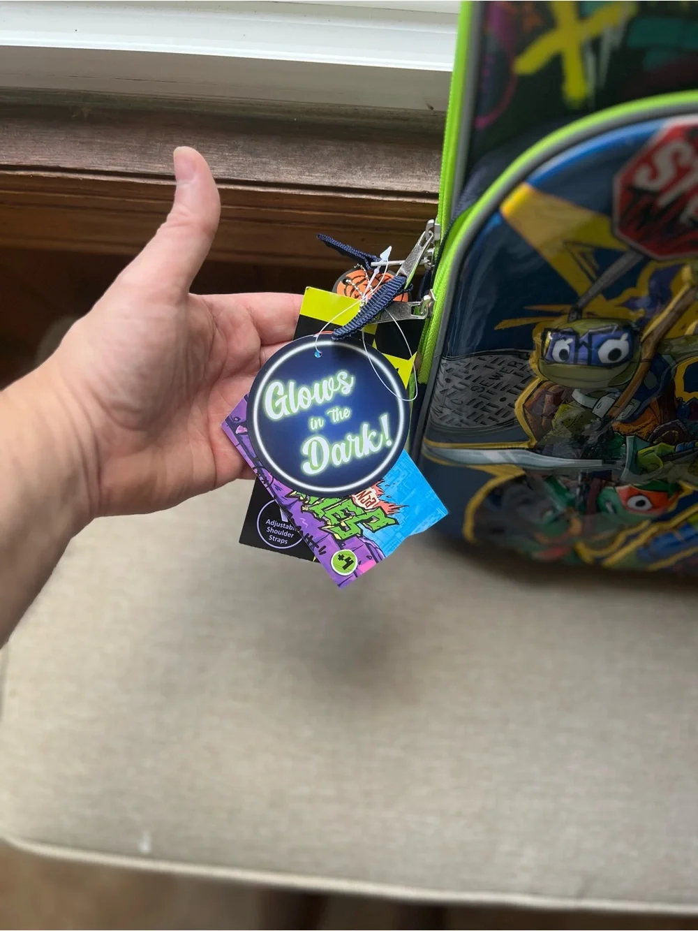 Teenage Mutant Ninja Turtles Kids Backpack - Bright Green Character Pack